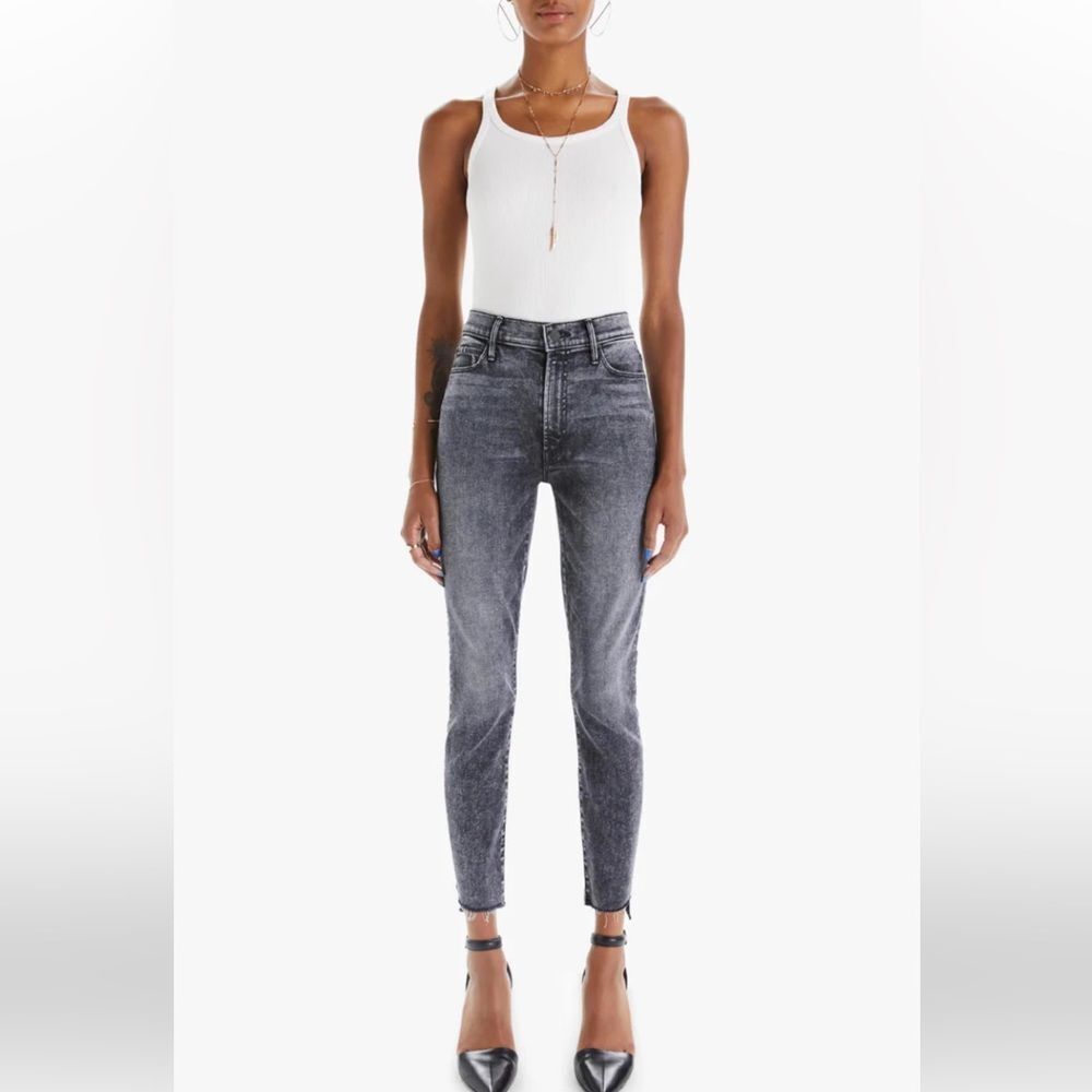 Mother - Stunner Zip Ankle Step Fray Skinny Jeans Sz 25 🌺